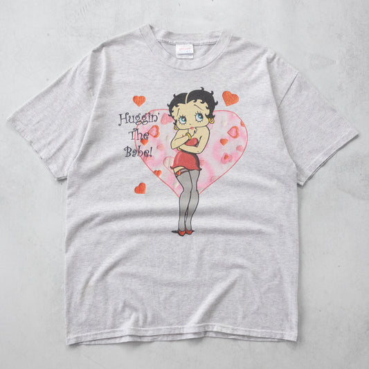 Vintage 90s Betty Boop 'Huggin The Babe' Tee - L