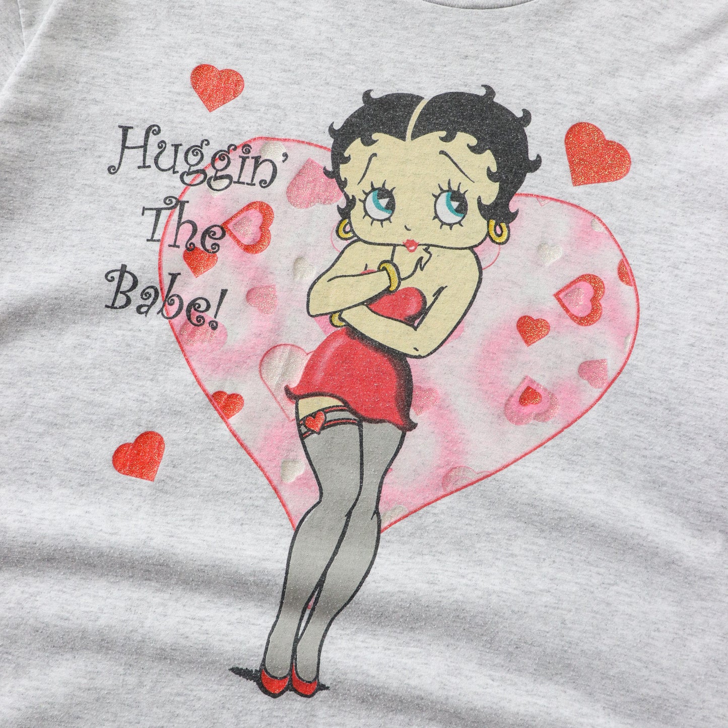 Vintage 90s Betty Boop 'Huggin The Babe' Tee - L