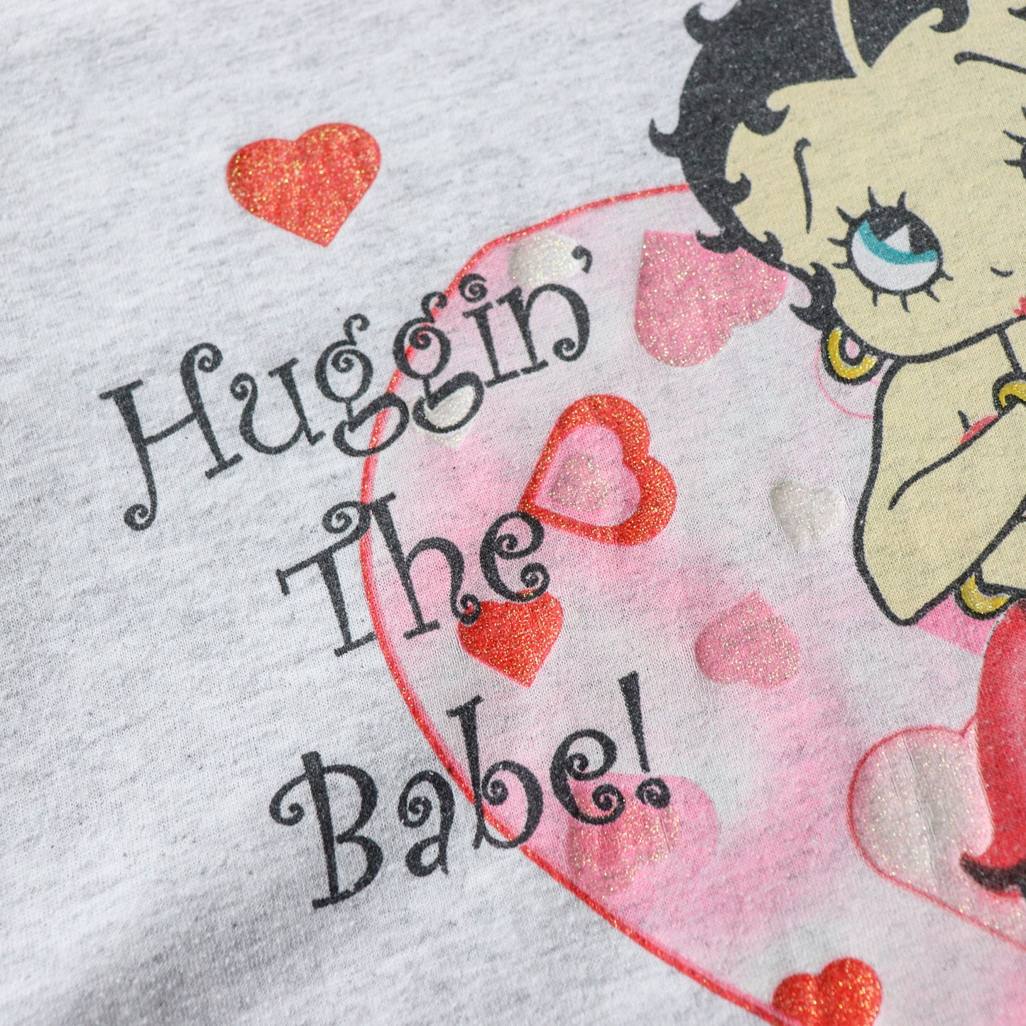 Vintage 90s Betty Boop 'Huggin The Babe' Tee - L