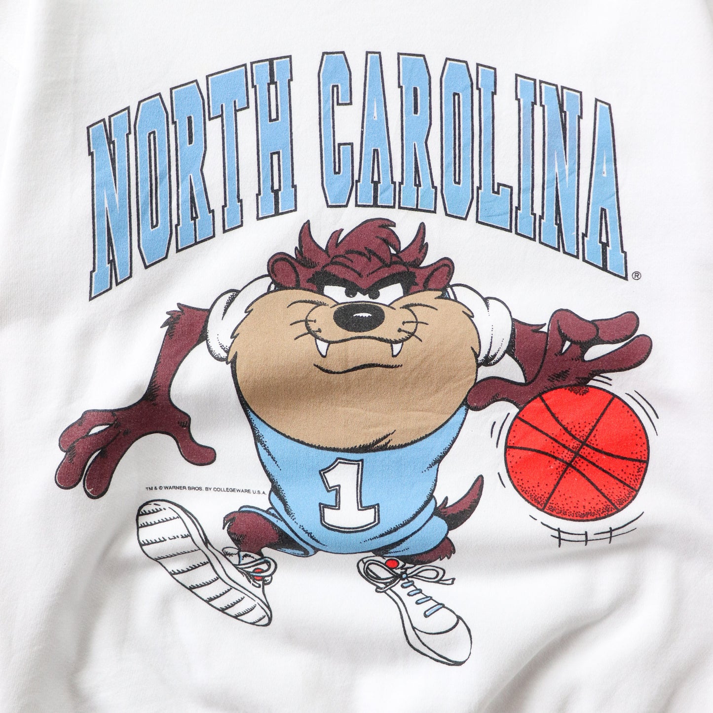Vintage 90s UNC Tarheels x Looney Tunes NCAA Sweatshirt - XXL
