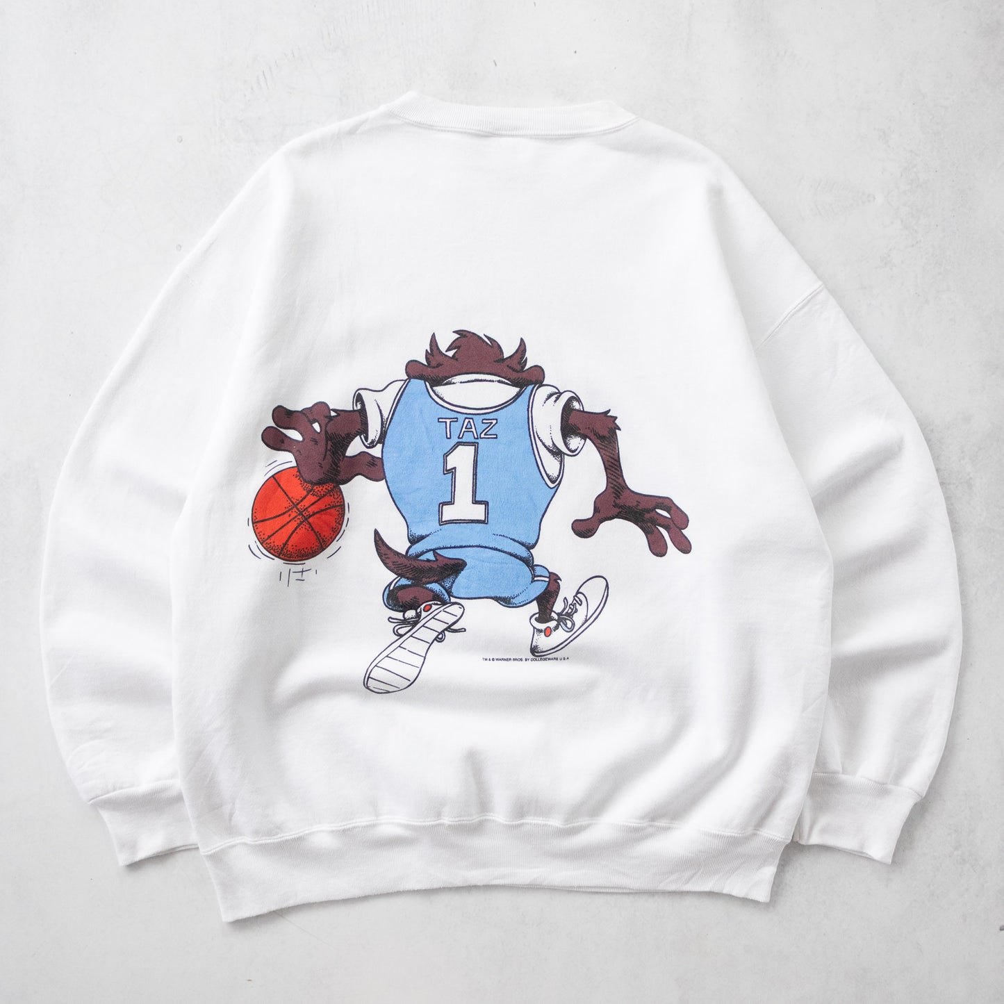 Vintage 90s UNC Tarheels x Looney Tunes NCAA Sweatshirt - XXL