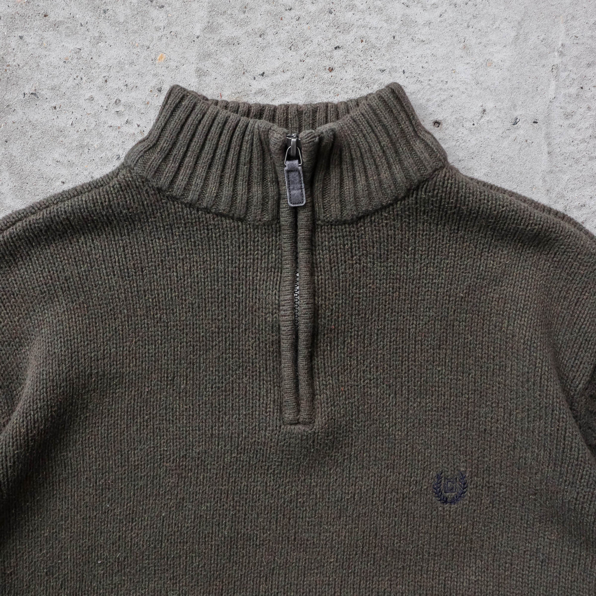 Chaps Ralph Lauren 1/4 Zip Knit Sweater - 2000s (L)