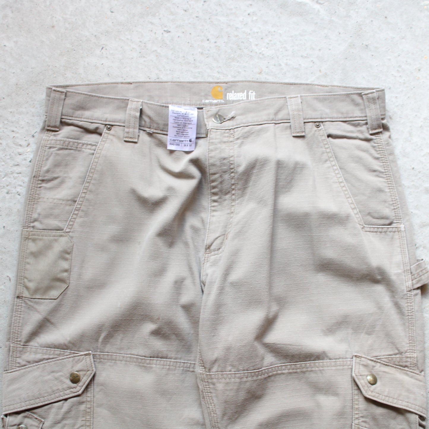 Vintage Carhartt Double Knee Cargo Carpenter Pants - 38x32