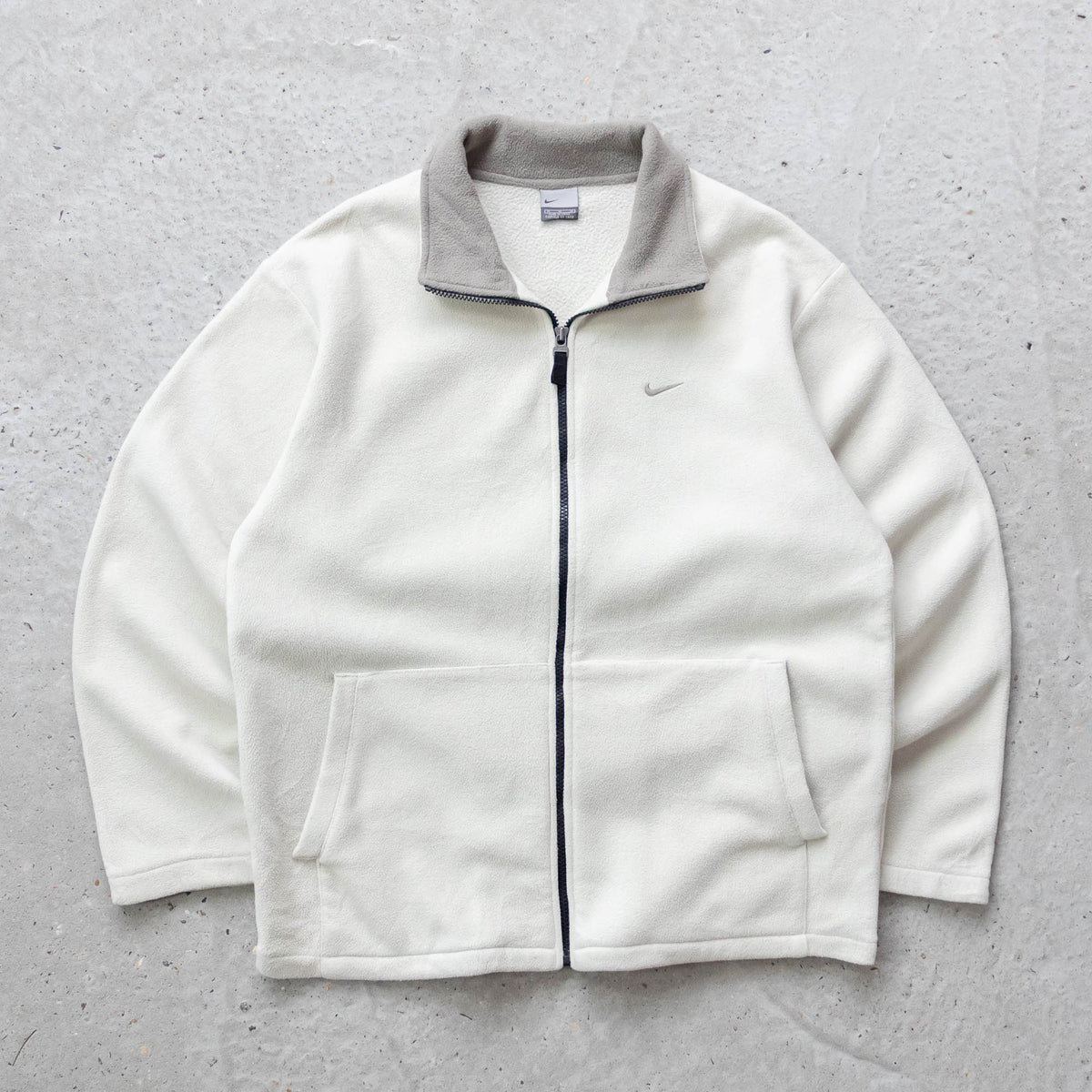 Nike Mini Swoosh Zip-Up Fleece Jacket - 2000s (M)