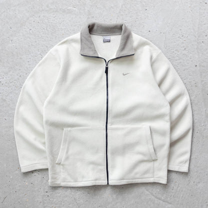 Nike Mini Swoosh Zip-Up Fleece Jacket - 2000s (M)
