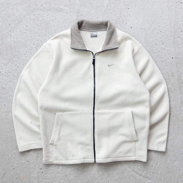 Nike Mini Swoosh Zip-Up Fleece Jacket - 2000s (M)