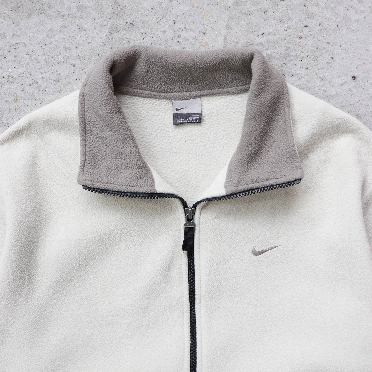 Nike Mini Swoosh Zip-Up Fleece Jacket - 2000s (M)