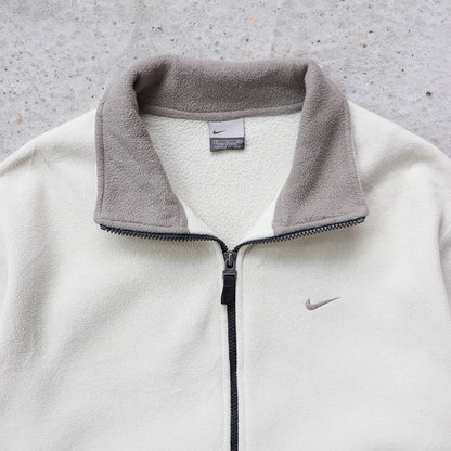 Nike Mini Swoosh Zip-Up Fleece Jacket - 2000s (M)