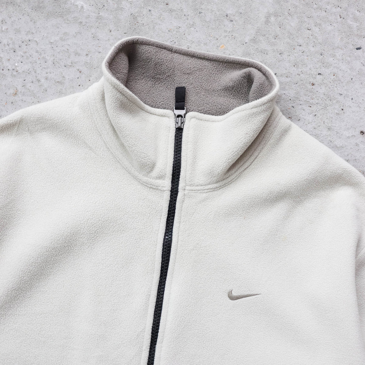Nike Mini Swoosh Zip-Up Fleece Jacket - 2000s (M)
