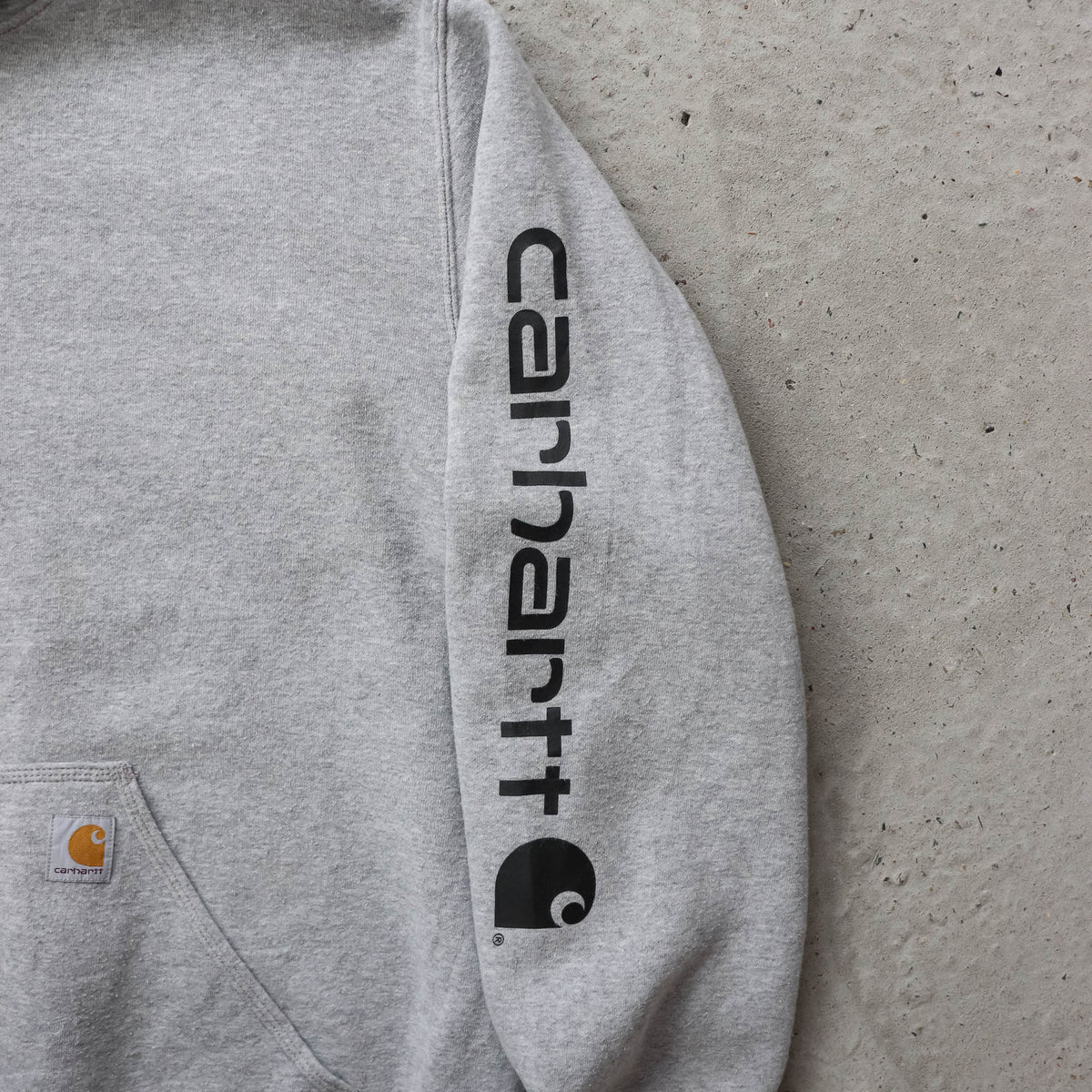 Carhartt Logo Patch Spellout Hoodie - 2000s (XL)