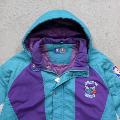 Charlotte Hornets Starter NBA Puffer Jacket - 90s (L)
