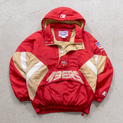San Francisco 49ers Starter NFL Puffer Jacket - 90s (L)