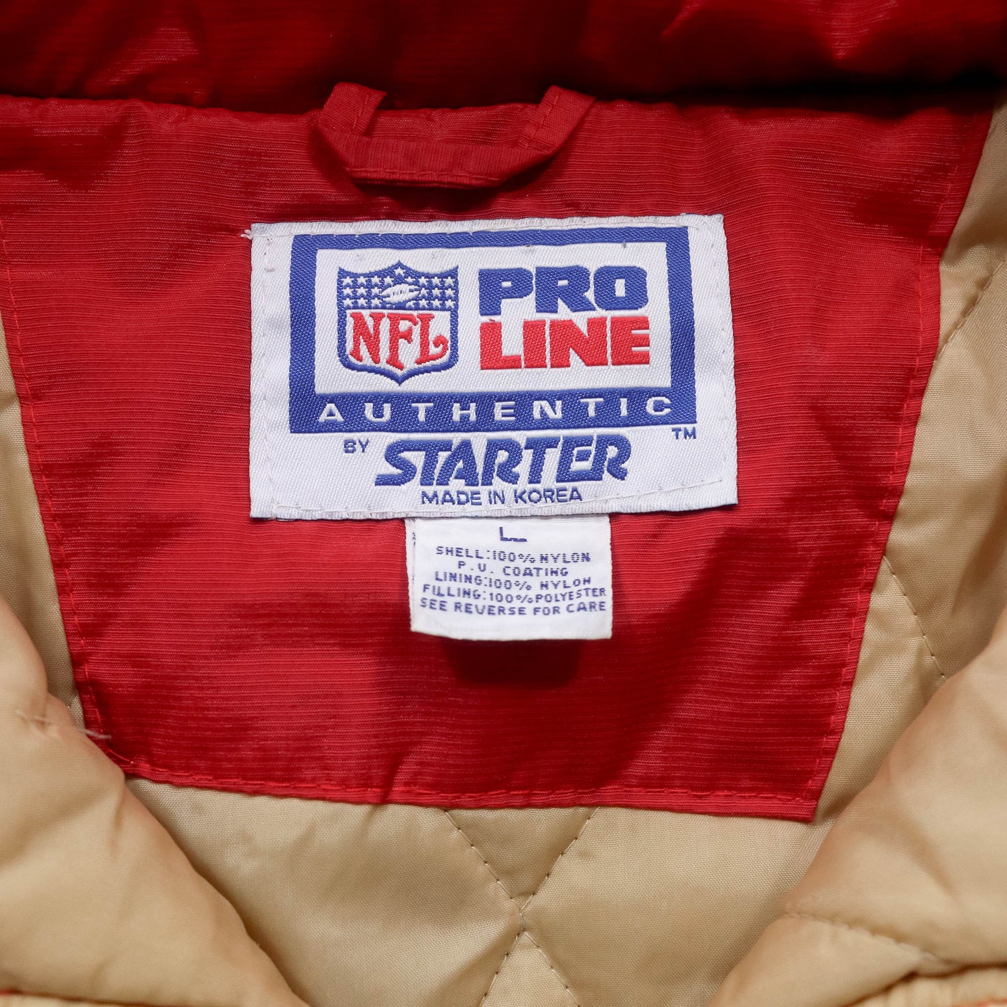 San Francisco 49ers Starter NFL Puffer Jacket - 90s (L)