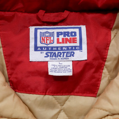 San Francisco 49ers Starter NFL Puffer Jacket - 90s (L)