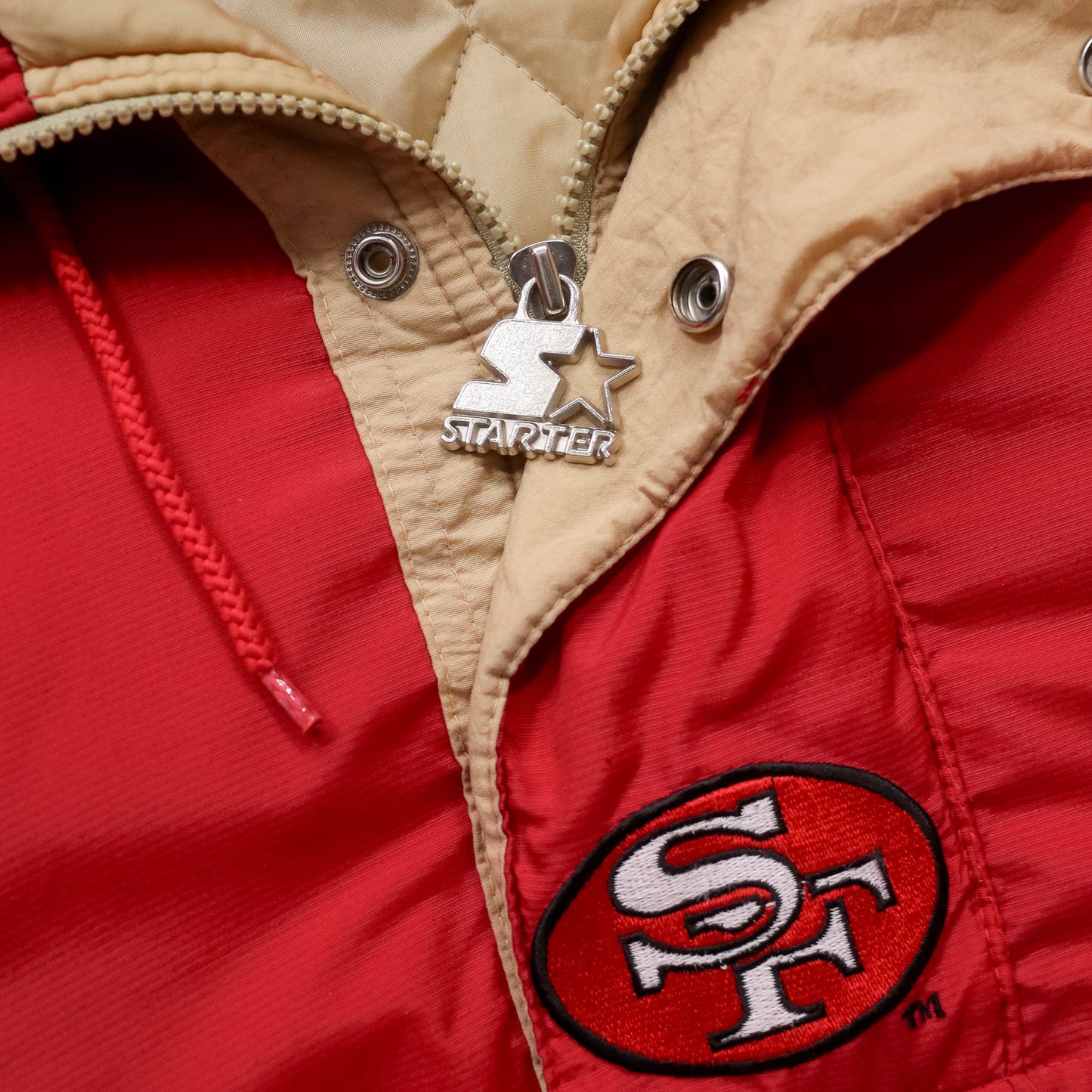 San Francisco 49ers Starter NFL Puffer Jacket - 90s (L)
