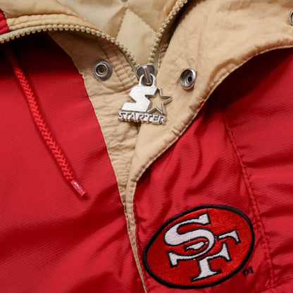 San Francisco 49ers Starter NFL Puffer Jacket - 90s (L)
