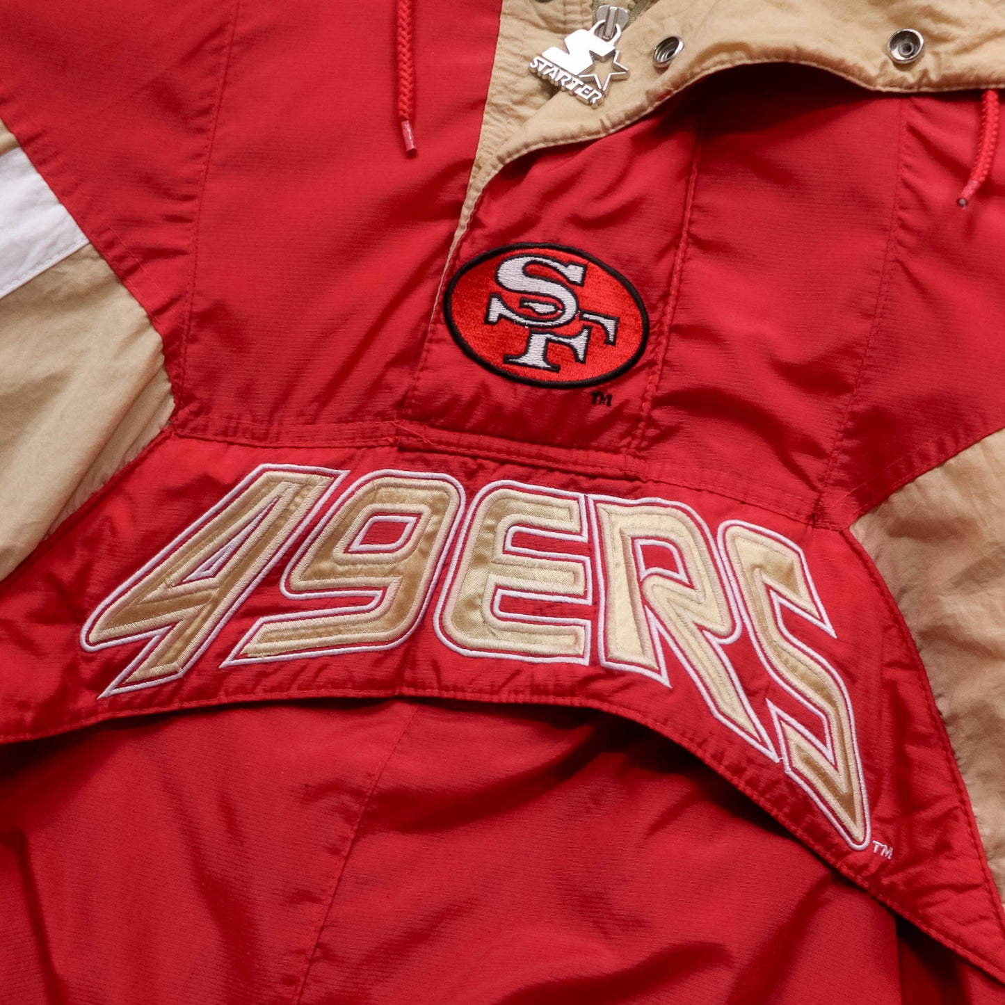 San Francisco 49ers Starter NFL Puffer Jacket - 90s (L)