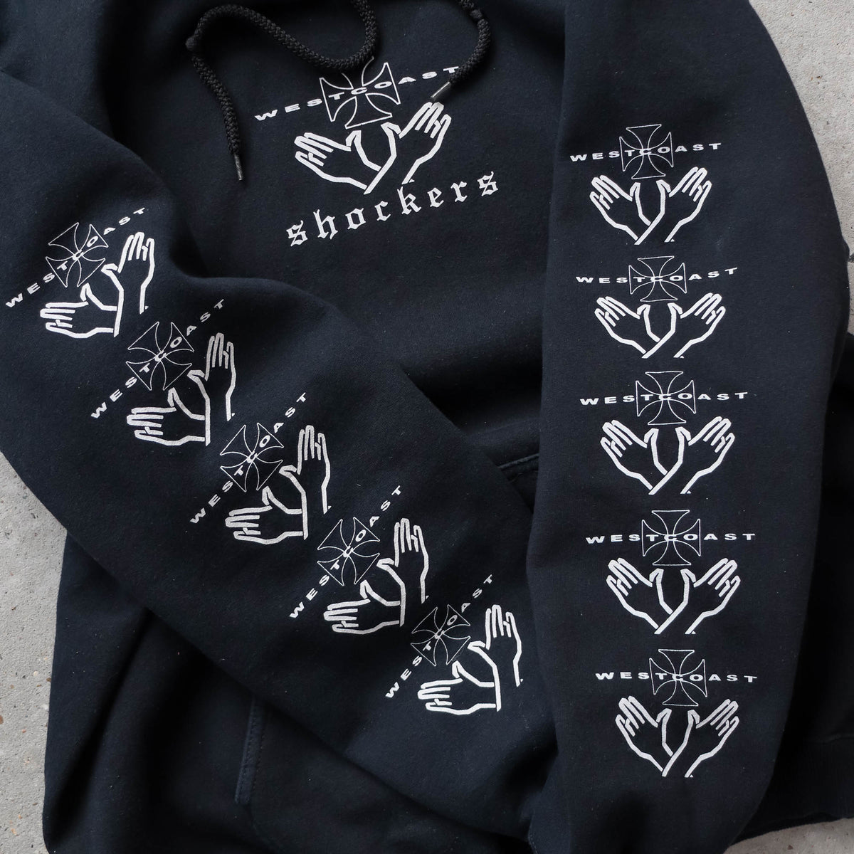 Shocker Inc West Coast Choppers Parody Hoodie - 2000s (L)