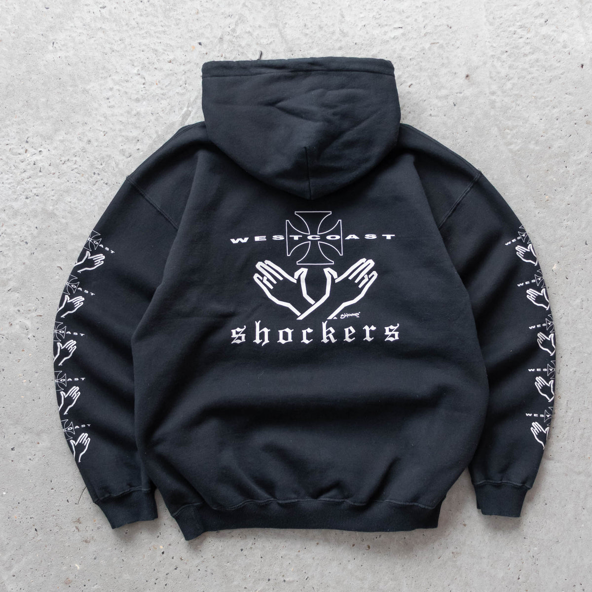 Shocker Inc West Coast Choppers Parody Hoodie - 2000s (L)