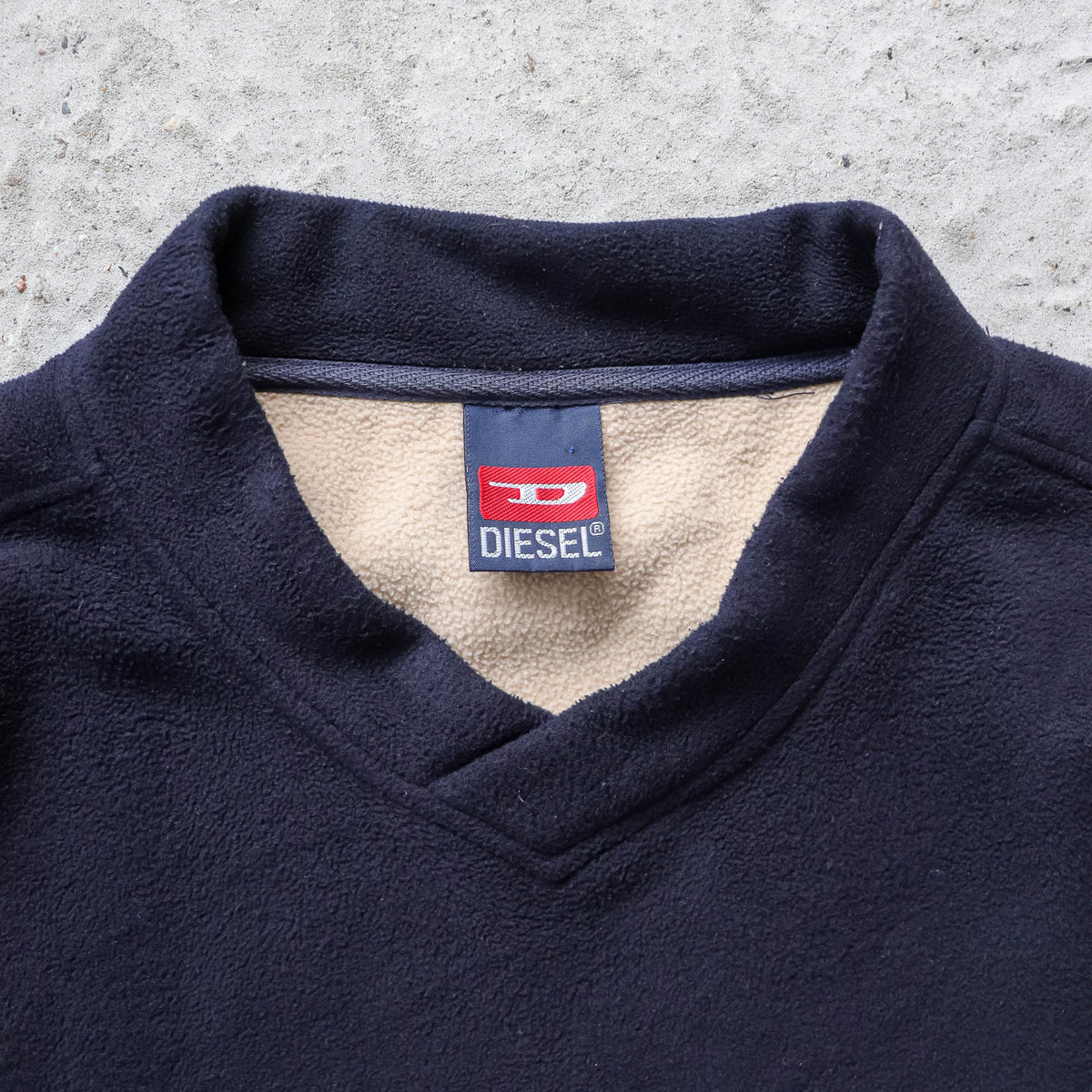 Diesel Big Logo Fleece Sweatshirt - 90s (L)