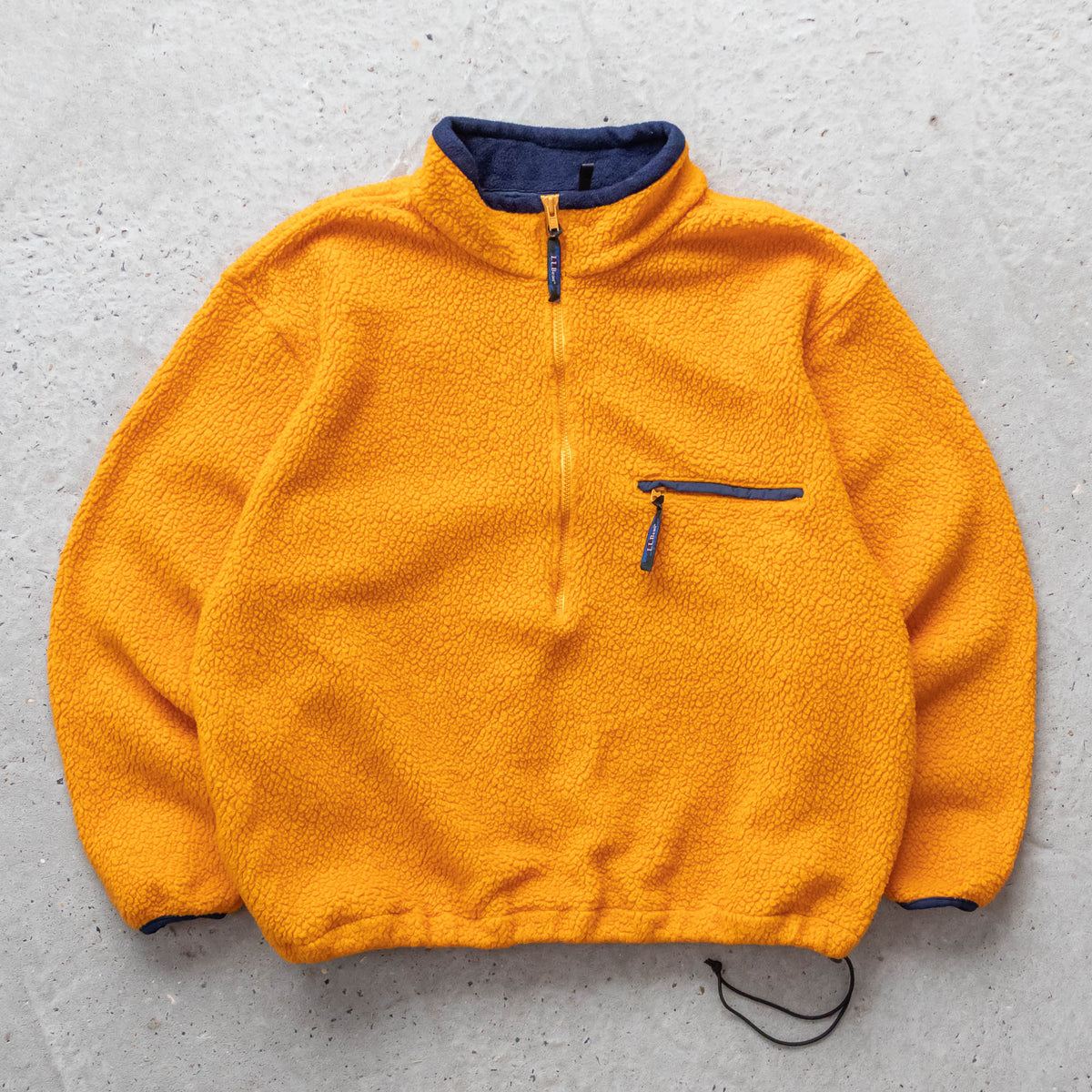 L.L Bean 1/2 Zip Sherpa Fleece Pullover - 90s (L)