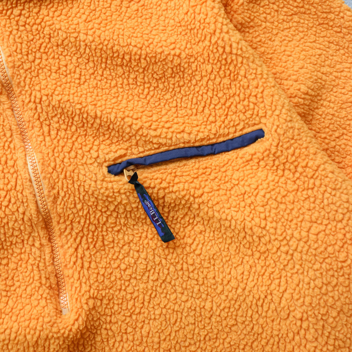 L.L Bean 1/2 Zip Sherpa Fleece Pullover - 90s (L)