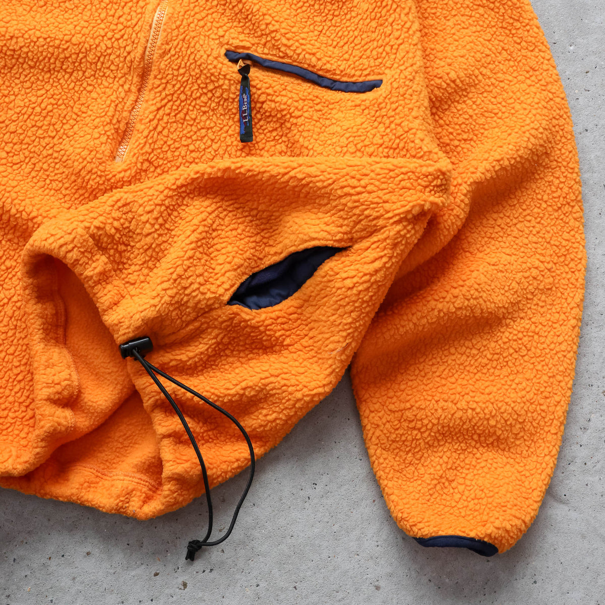 L.L Bean 1/2 Zip Sherpa Fleece Pullover - 90s (L)