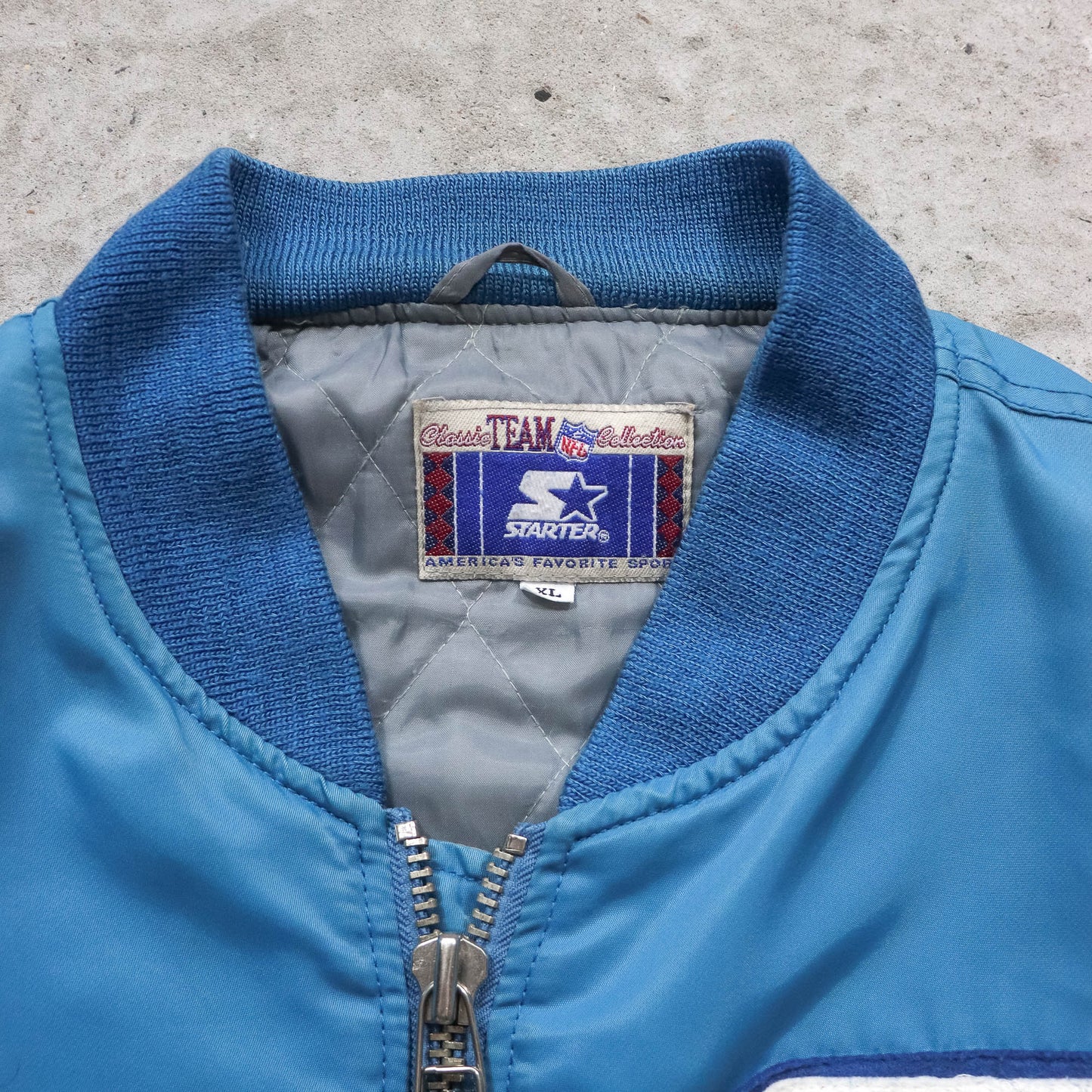 NFL American Bowl Starter Quilted Bomber Jacket - 1994 (XL)