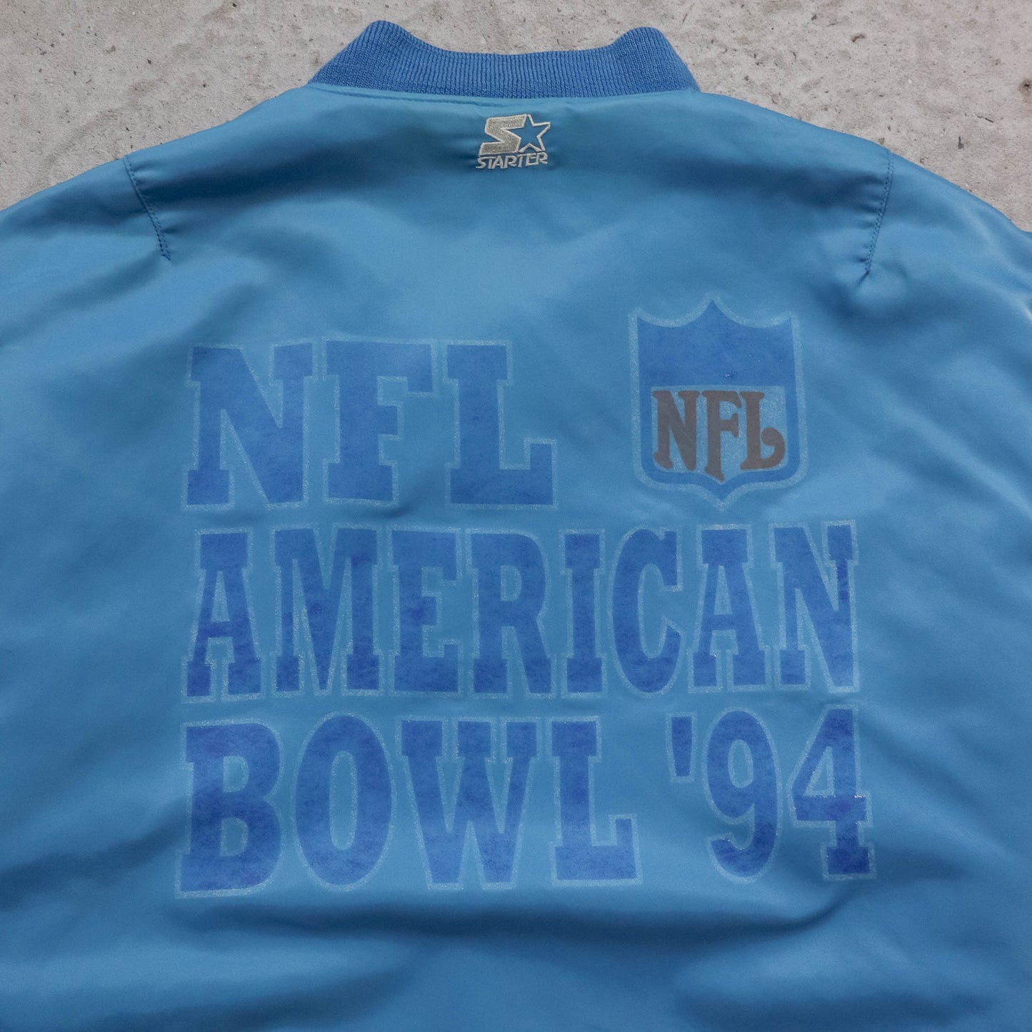 NFL American Bowl Starter Quilted Bomber Jacket - 1994 (XL)