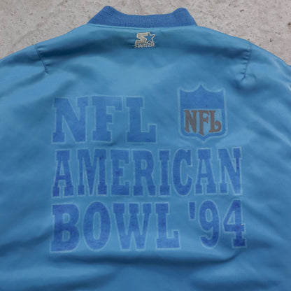 NFL American Bowl Starter Quilted Bomber Jacket - 1994 (XL)