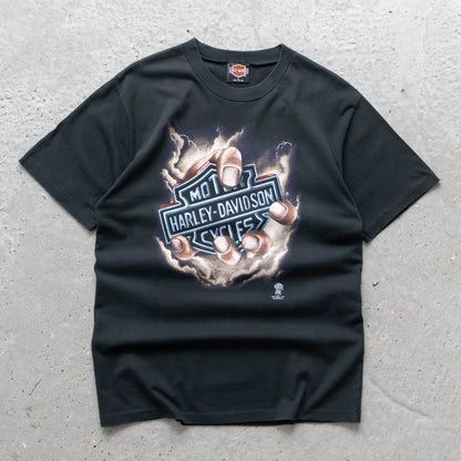 Harley Davidson Fist Of God Top Heavy Tee - 90s (L)