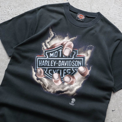 Harley Davidson Fist Of God Top Heavy Tee - 90s (L)