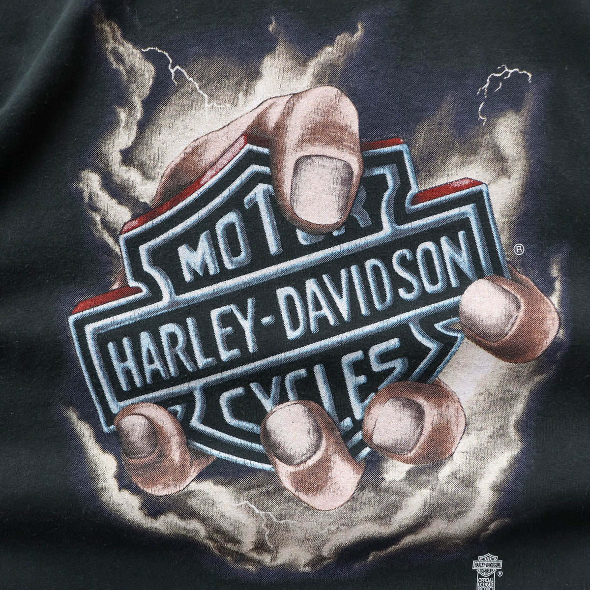 Harley Davidson Fist Of God Top Heavy Tee - 90s (L)