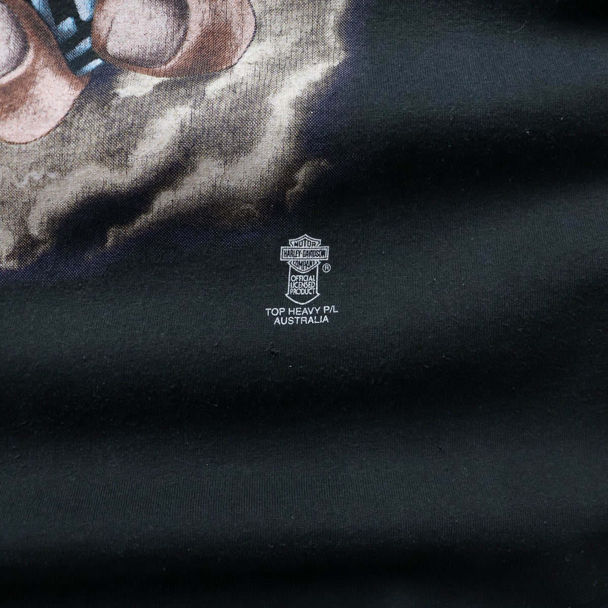 Harley Davidson Fist Of God Top Heavy Tee - 90s (L)