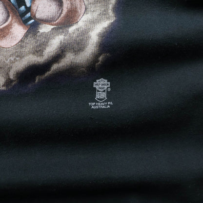 Harley Davidson Fist Of God Top Heavy Tee - 90s (L)