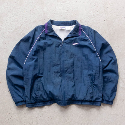Reebok Embroidered Logo Windbreaker Jacket - 90s (XL)
