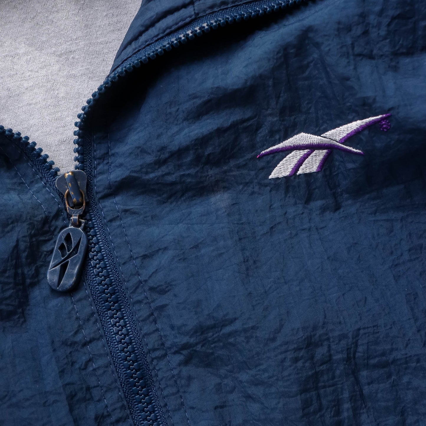Reebok Embroidered Logo Windbreaker Jacket - 90s (XL)