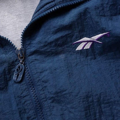 Reebok Embroidered Logo Windbreaker Jacket - 90s (XL)