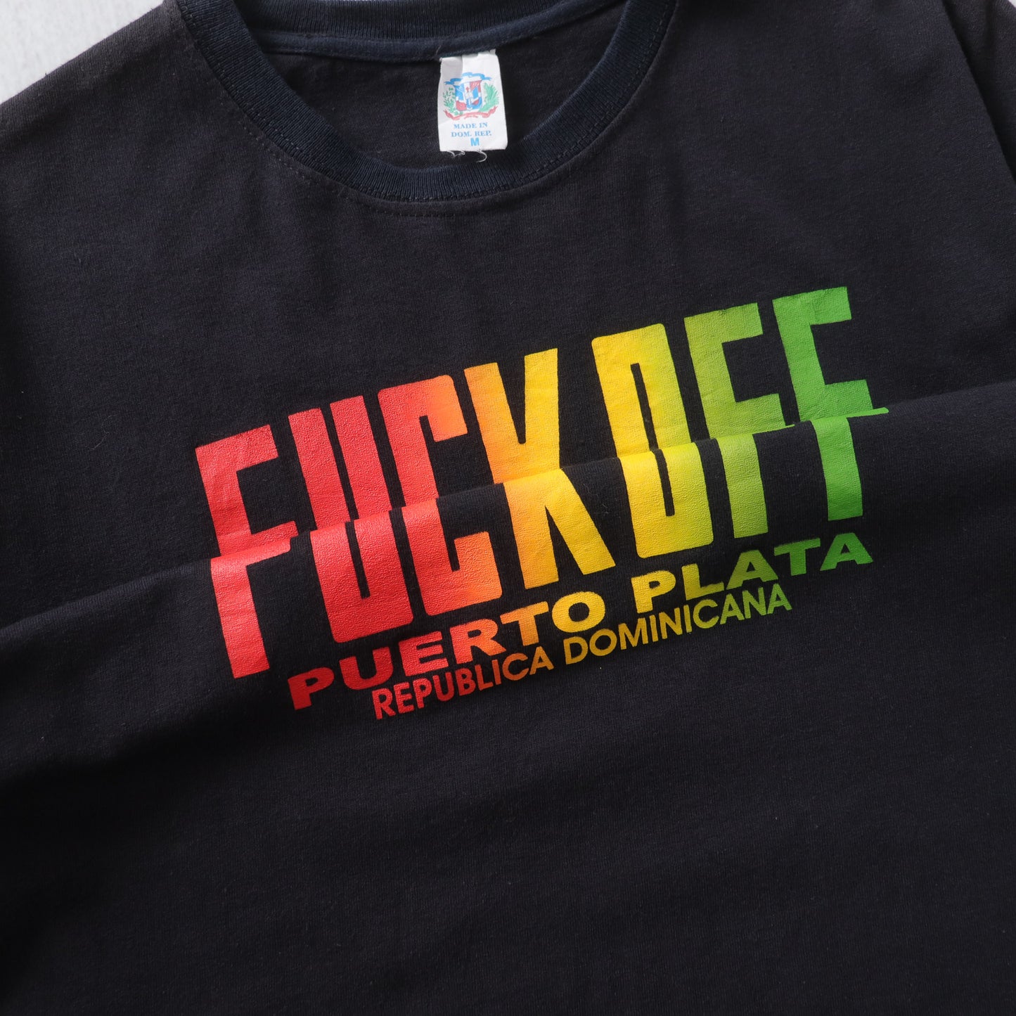 Vintage 90s 'Fuck Off' Hidden Message Tee - M