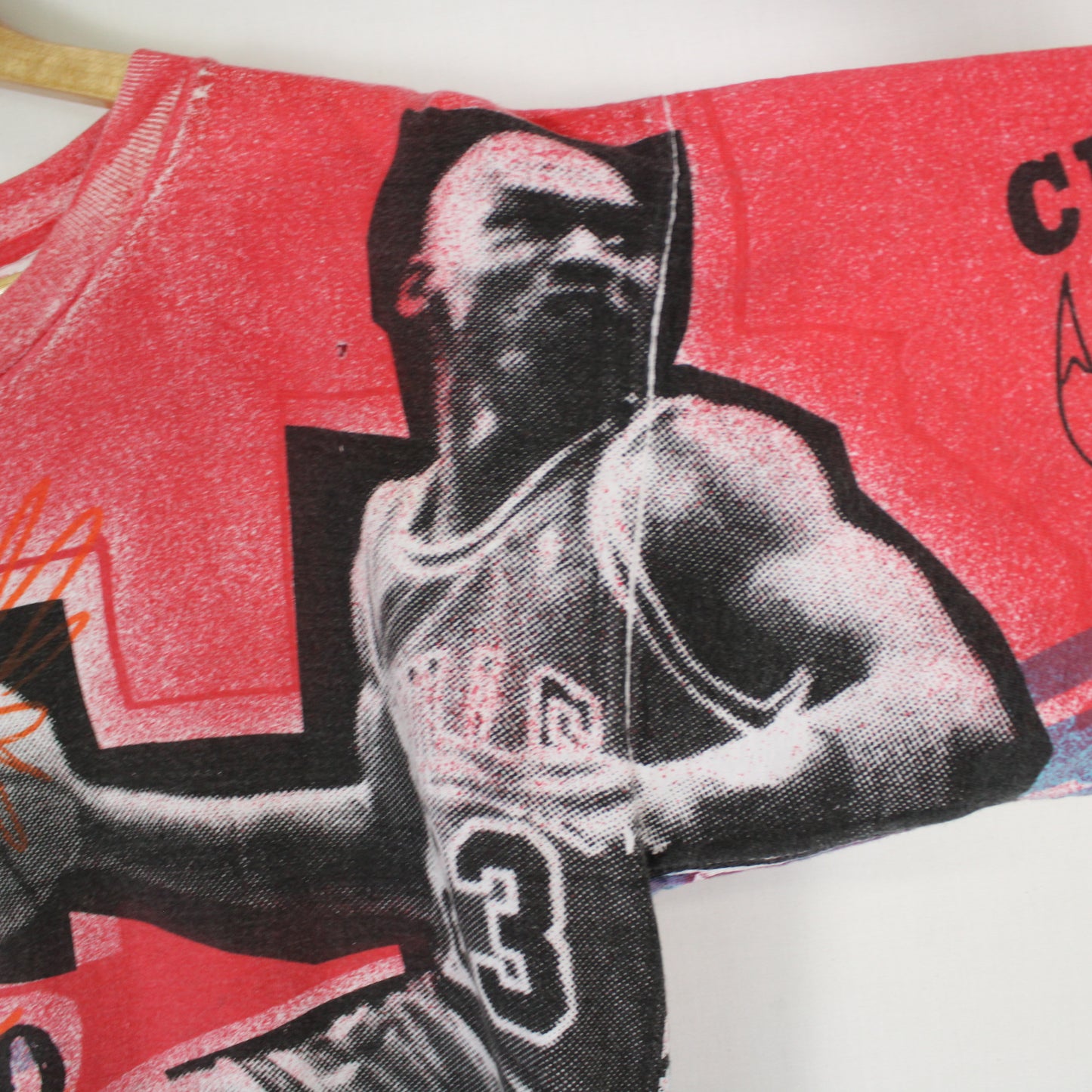 Vintage Michael Jordan Chicago Bulls AOP NBA Tee - L