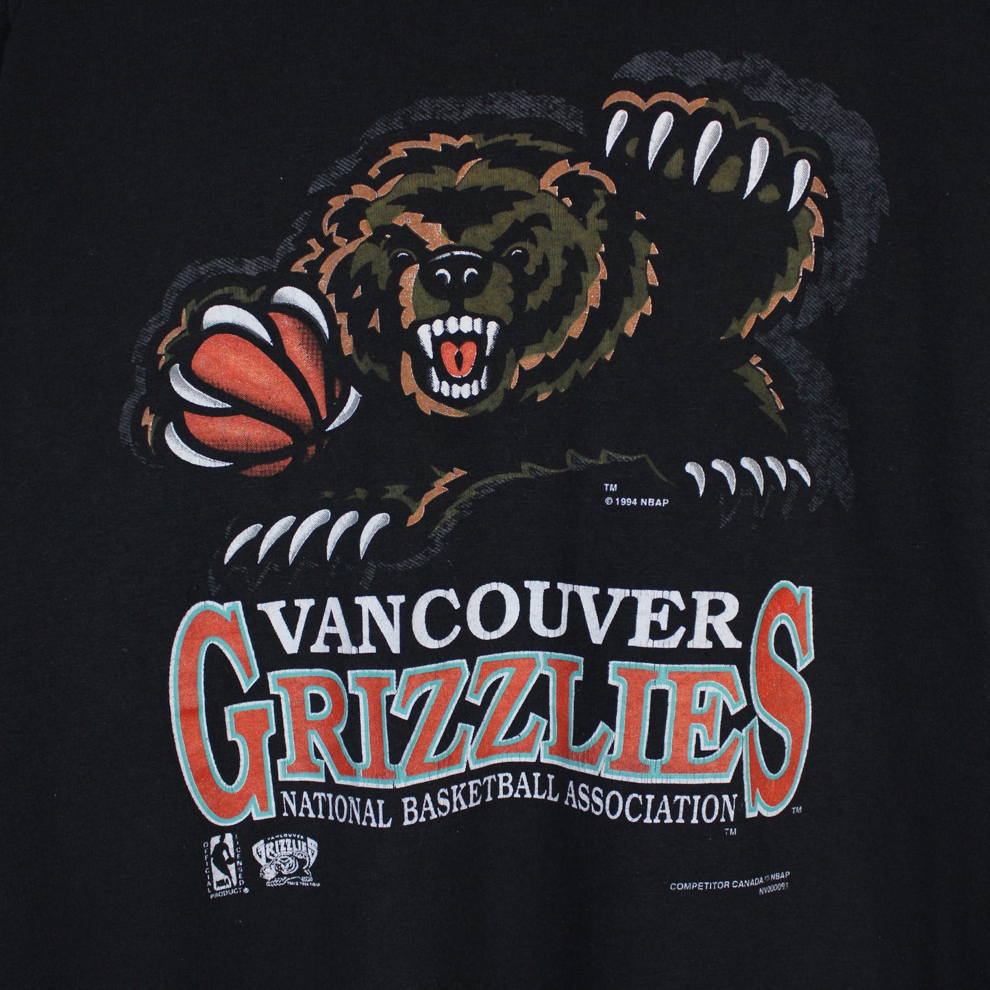 Vintage 1994 Vancouver Grizzlies NBA Tee - S