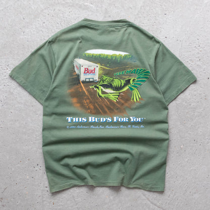 Budweiser This Bud's For You Frog Tee - 1995 (XL)