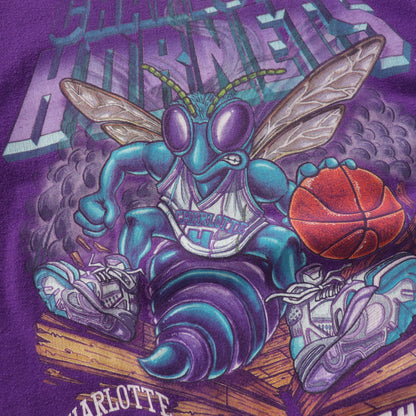 Vintage 90s Charlotte Hornets Salem NBA Tee - M