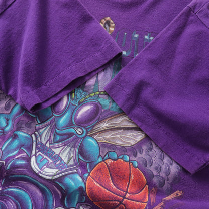 Vintage 90s Charlotte Hornets Salem NBA Tee - M