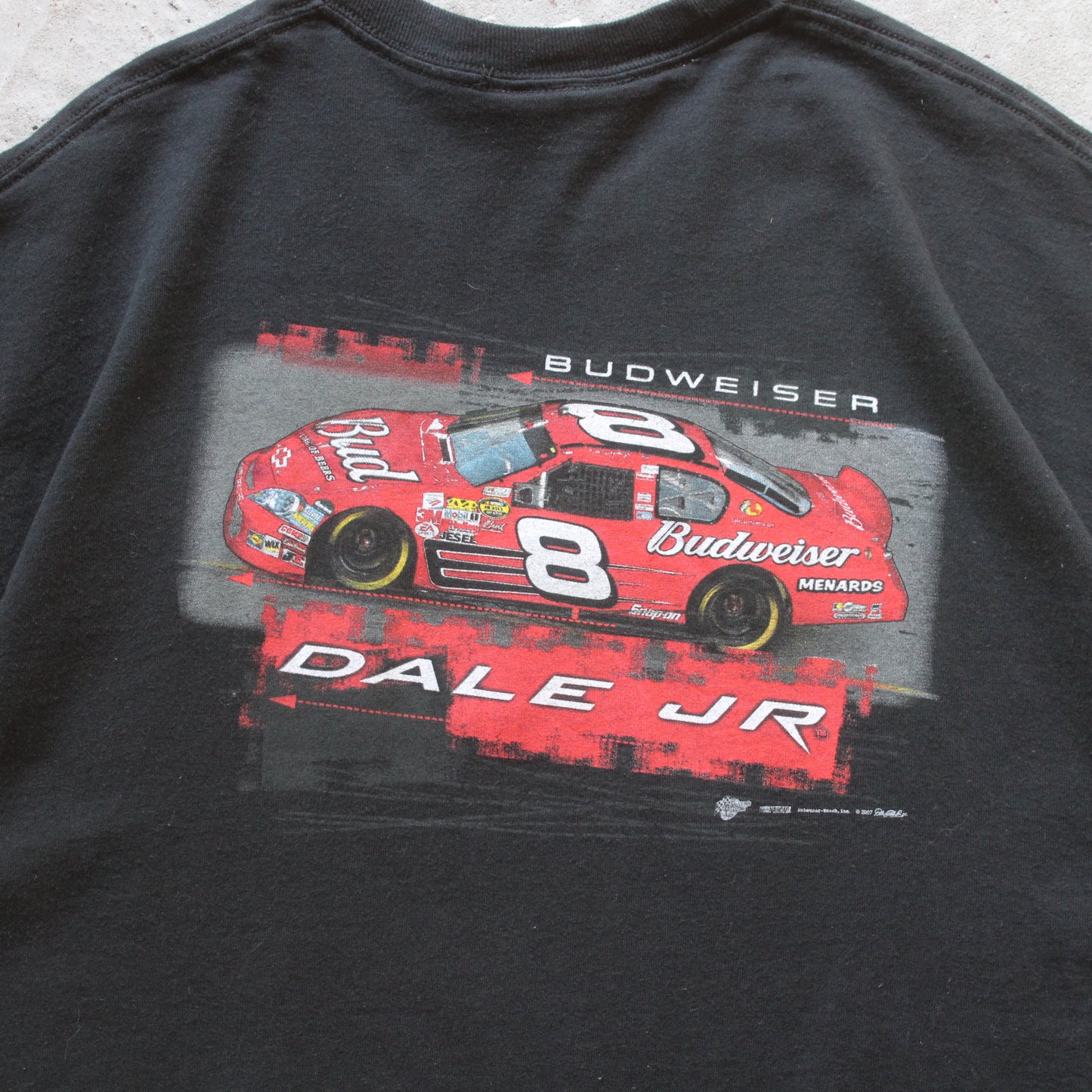 Vintage 2000s Dale Earnhardt Jr Budweiser NASCAR Tee - XL