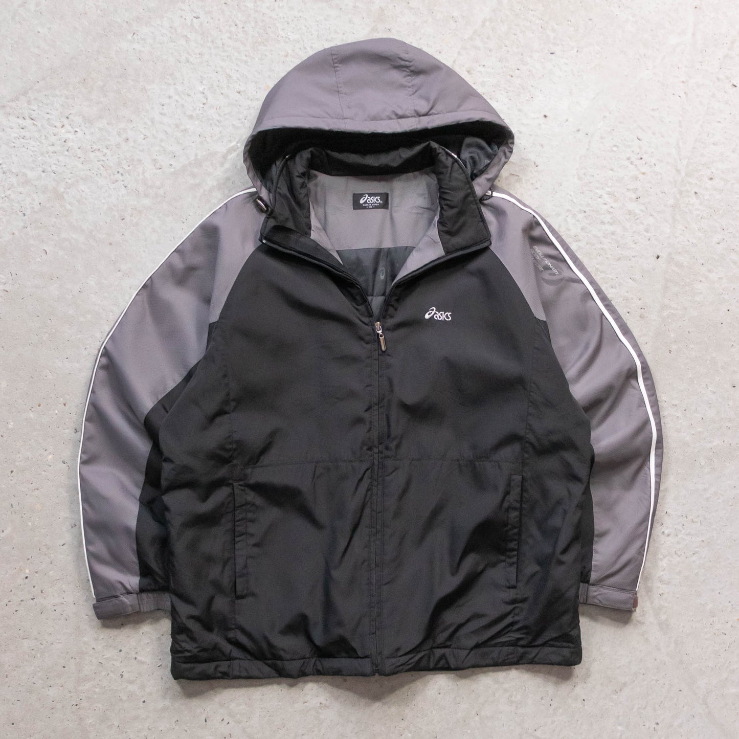 ASICS Quilted Hooded Jacket - 90s (L)