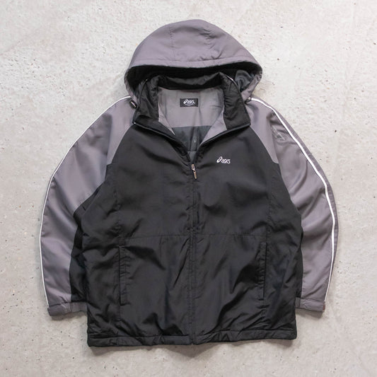ASICS Quilted Hooded Jacket - 90s (L)