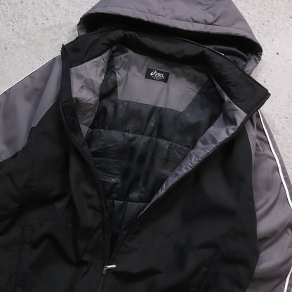 ASICS Quilted Hooded Jacket - 90s (L)