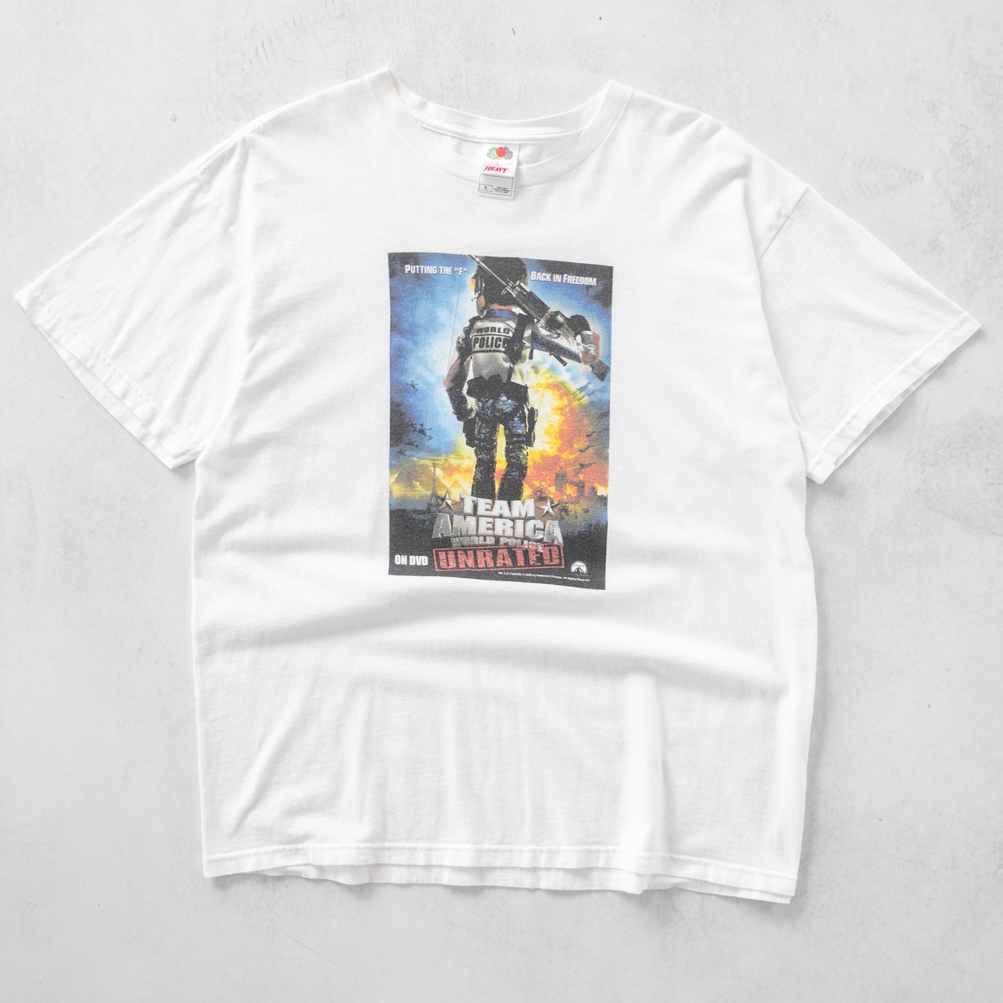 Vintage 2005 Team America World Police Movie Promo Tee - XL
