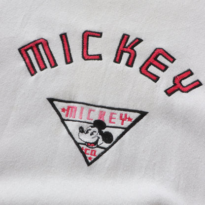 Vintage 80s Mickey Mouse Embroidered Sweatshirt - L